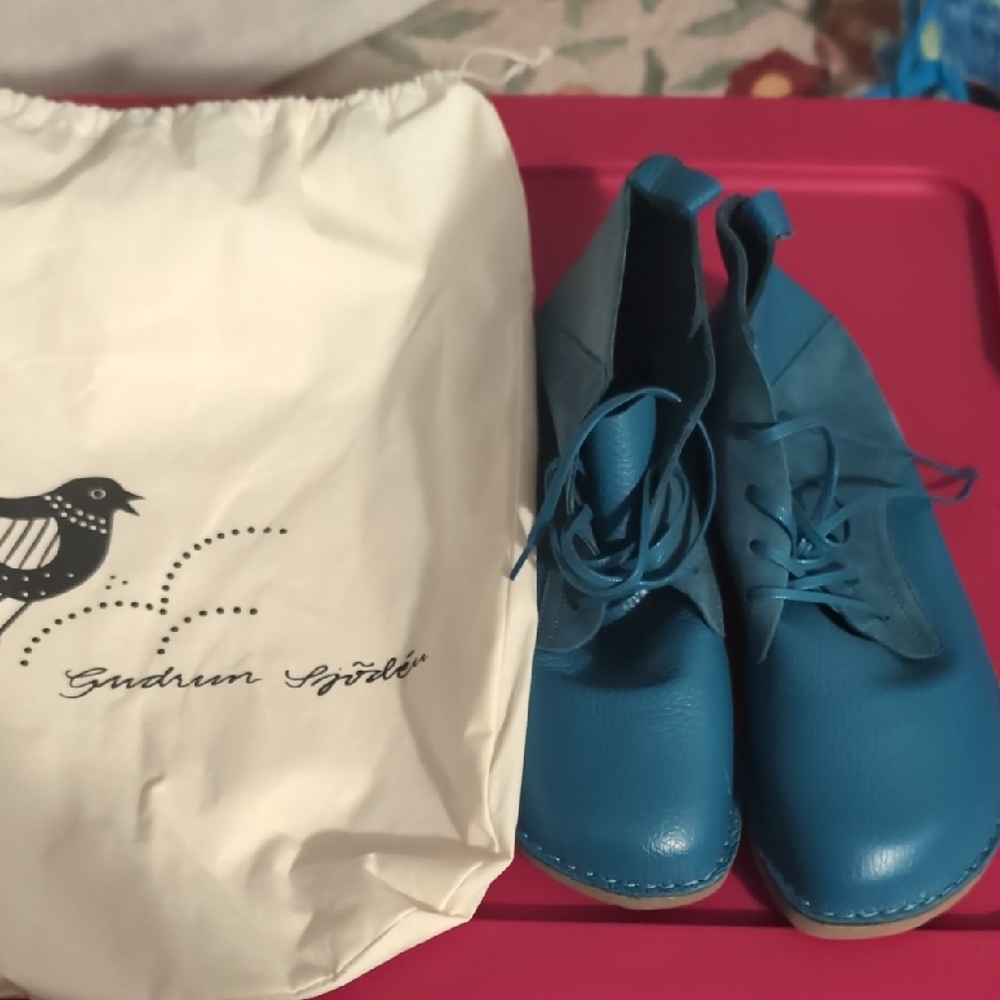 Gudrun Sjoden Blue Ankle Boots